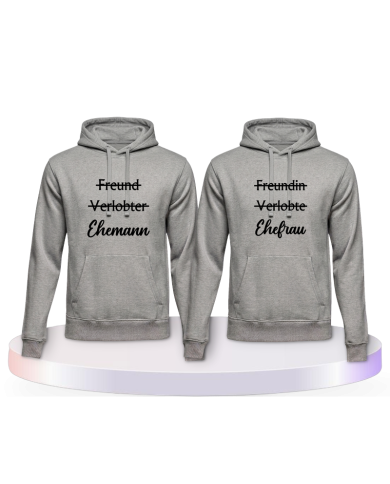 Gemeinsamer Look: Ehemann und Ehefrau Hoodies | Paarpulli