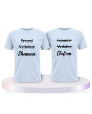 Ehemann und Ehefrau Pärchen T-Shirts | Paarpulli