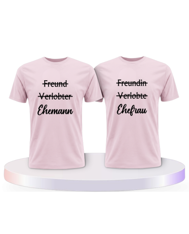 Ehemann und Ehefrau Pärchen T-Shirts | Paarpulli
