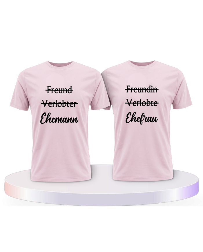 Ehemann und Ehefrau Pärchen T-Shirts | Paarpulli