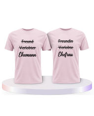 Ehemann und Ehefrau Pärchen T-Shirts | Paarpulli