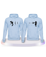 Partnerlook Hoodies mit Ich magnetisiere dich | Paarpulli