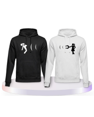 Partnerlook Hoodies mit Ich magnetisiere dich | Paarpulli
