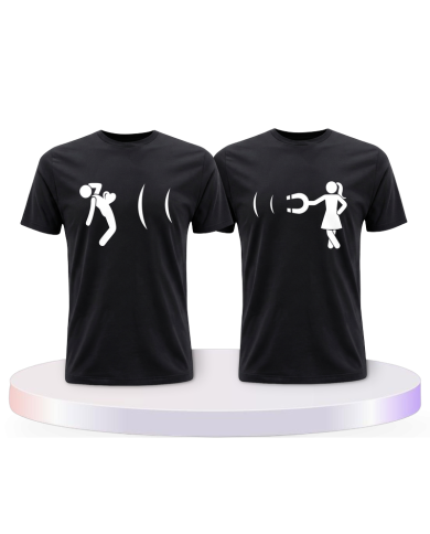Ich magnetisiere dich Couple T-Shirts kaufen | Paarpulli