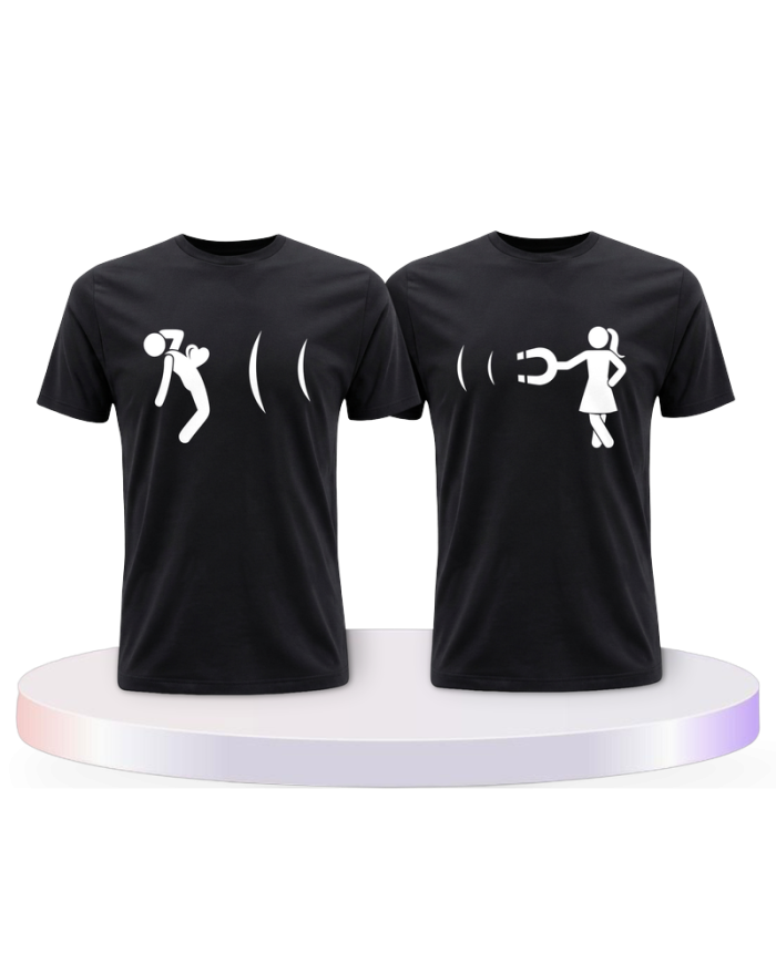 Ich magnetisiere dich Couple T-Shirts kaufen | Paarpulli