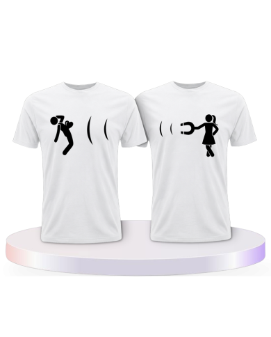 Ich magnetisiere dich Couple T-Shirts kaufen | Paarpulli