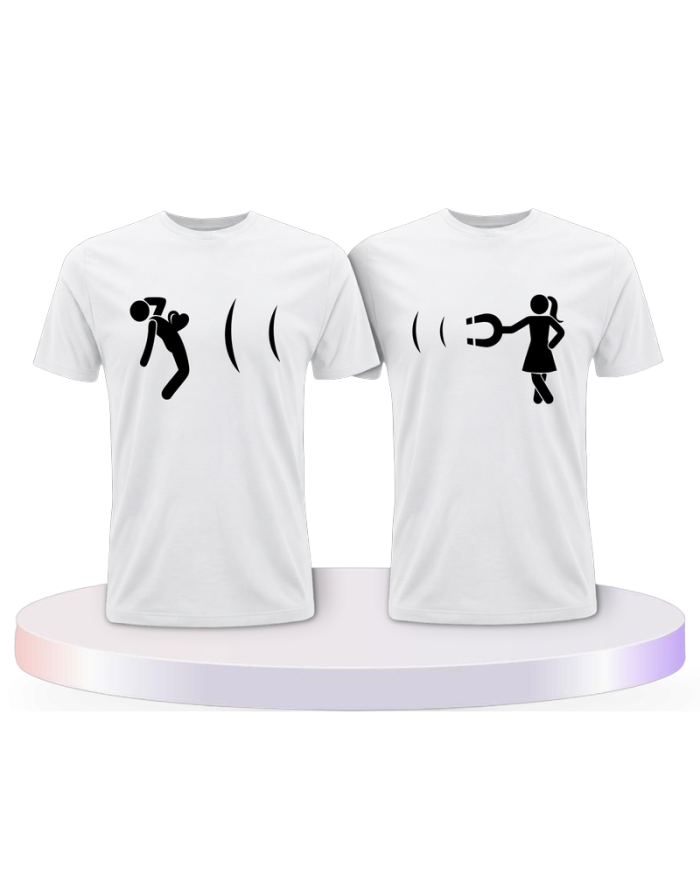 Ich magnetisiere dich Couple T-Shirts kaufen | Paarpulli
