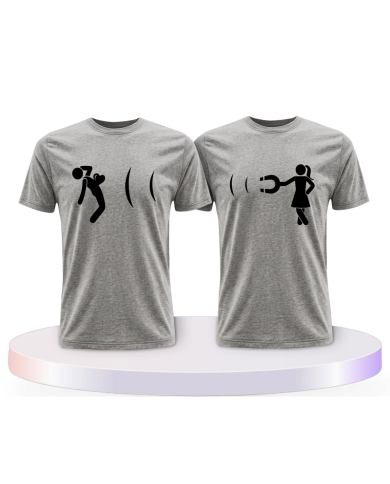 Ich magnetisiere dich Couple T-Shirts kaufen | Paarpulli