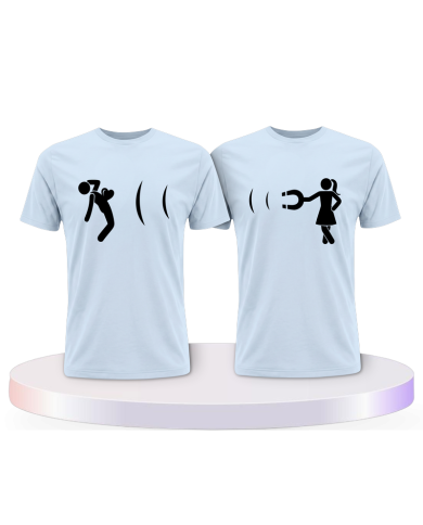 Ich magnetisiere dich Couple T-Shirts kaufen | Paarpulli