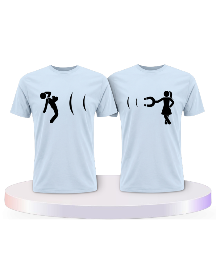 Ich magnetisiere dich Couple T-Shirts kaufen | Paarpulli