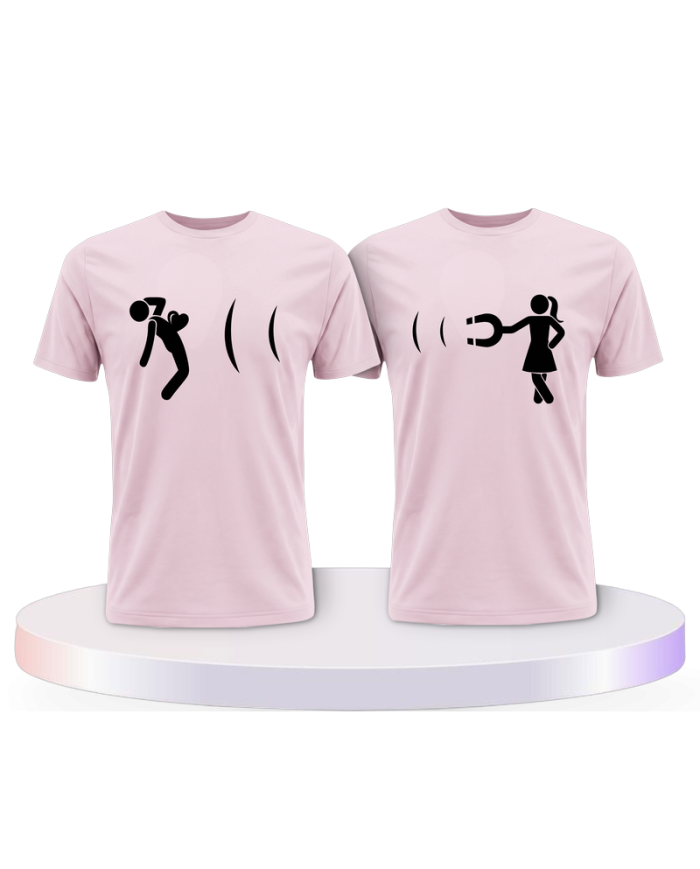 Ich magnetisiere dich Couple T-Shirts kaufen | Paarpulli