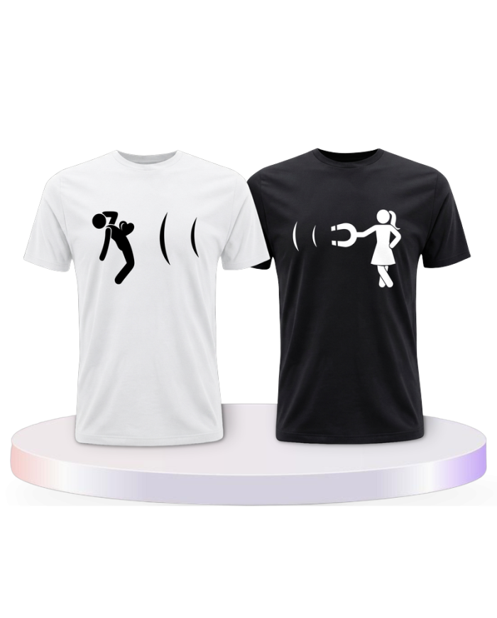 Ich magnetisiere dich Couple T-Shirts kaufen | Paarpulli