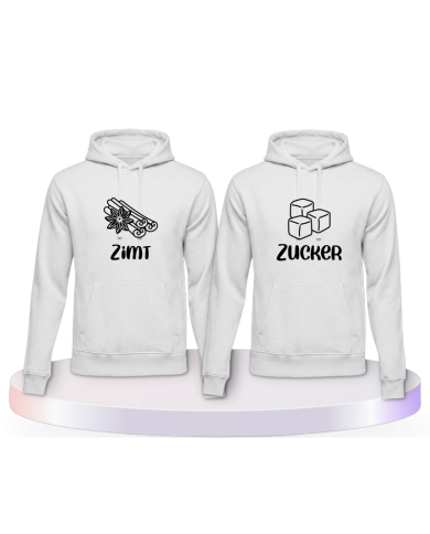 Zimt und Zucker Couple Hoodies kaufen | Paarpulli