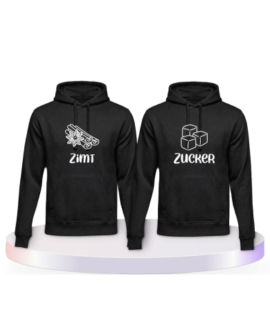 Zimt und Zucker Couple Hoodies kaufen | Paarpulli