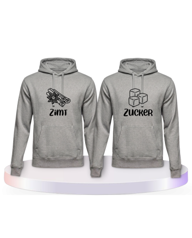 Zimt und Zucker Couple Hoodies kaufen | Paarpulli