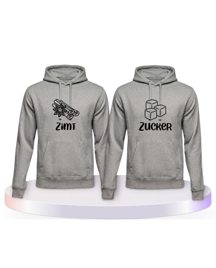 Zimt und Zucker Couple Hoodies kaufen | Paarpulli