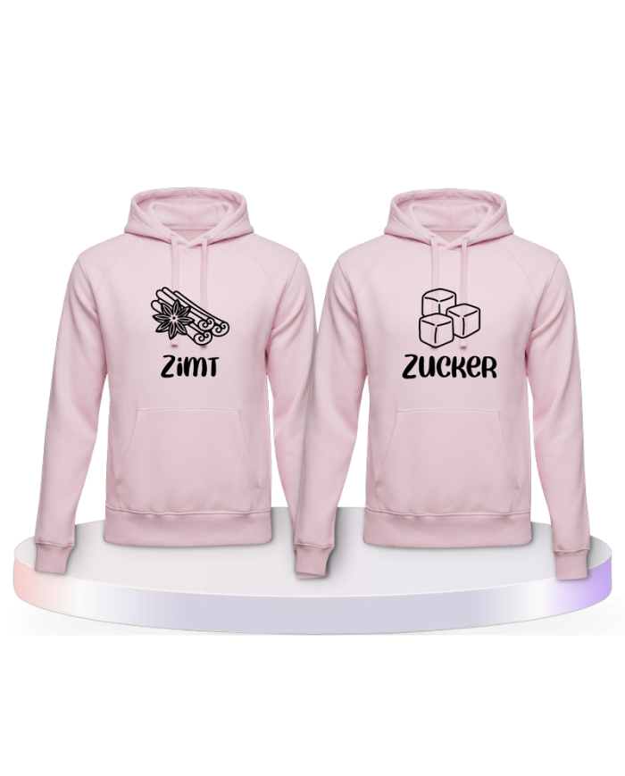 Zimt und Zucker Couple Hoodies kaufen | Paarpulli