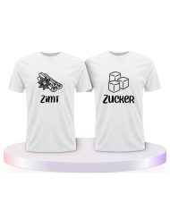 Partnerlook T-Shirts mit Zimt und Zucker | Paarpulli