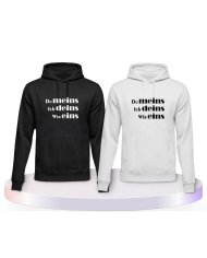 Partnerlook Hoodies mit Du Meins, Ich Deins und Wir Eins | Paarpulli