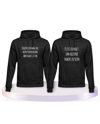 Eigentlich mag ich kein Couple Hoodies kaufen | Paarpulli