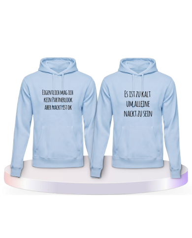 Eigentlich mag ich kein Couple Hoodies kaufen | Paarpulli