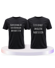 Partnerlook T-Shirts mit Eigentlich mag ich kein | Paarpulli