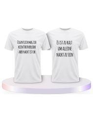 Partnerlook T-Shirts mit Eigentlich mag ich kein | Paarpulli