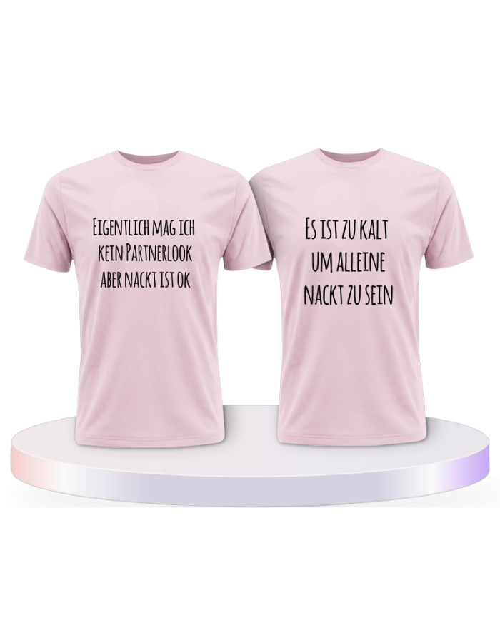 Partnerlook T-Shirts mit Eigentlich mag ich kein | Paarpulli