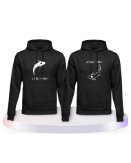 Besser zusammen mit Koi Pärchen Hoodies | Paarpulli