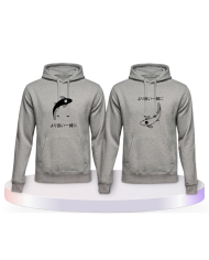 Besser zusammen mit Koi Pärchen Hoodies | Paarpulli