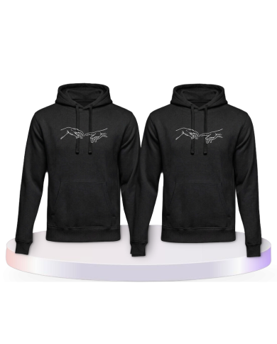 Michelangelo Die Erschaffung Adams Pärchen Hoodies | Paarpulli