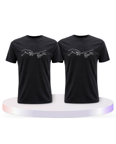 Michelangelo Die Erschaffung Adams Pärchen T-Shirts | Paarpulli