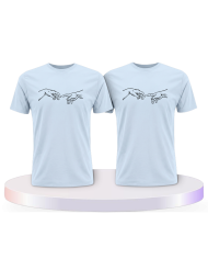 Michelangelo Die Erschaffung Adams Pärchen T-Shirts | Paarpulli