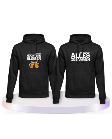 Wir schaffen alles zusammen Pärchen Hoodies | Paarpulli