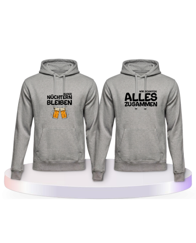 Wir schaffen alles zusammen Pärchen Hoodies | Paarpulli