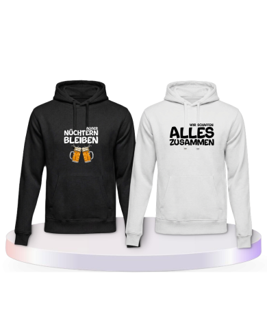 Wir schaffen alles zusammen Pärchen Hoodies | Paarpulli