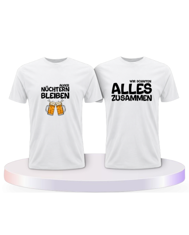 Gemeinsamer Look: Wir schaffen alles zusammen T-Shirts | Paarpulli
