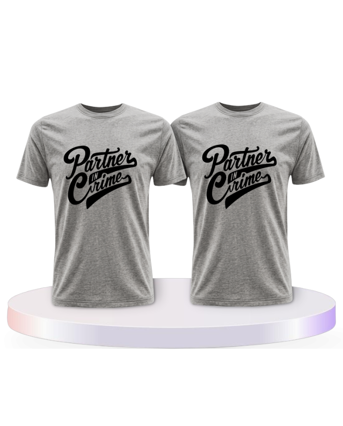 Partnerlook T-Shirts mit in Crime | Paarpulli