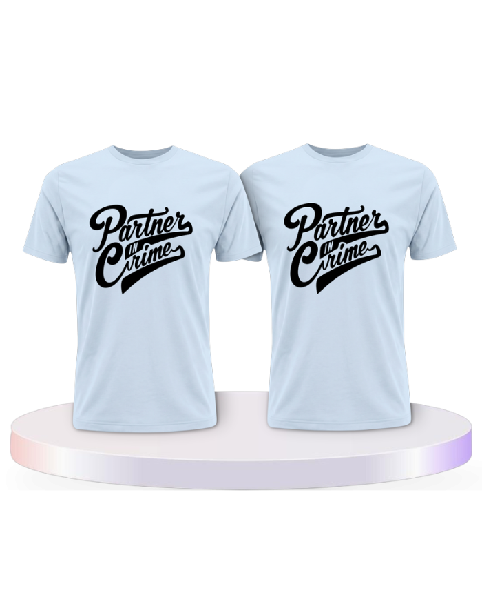 Partnerlook T-Shirts mit in Crime | Paarpulli