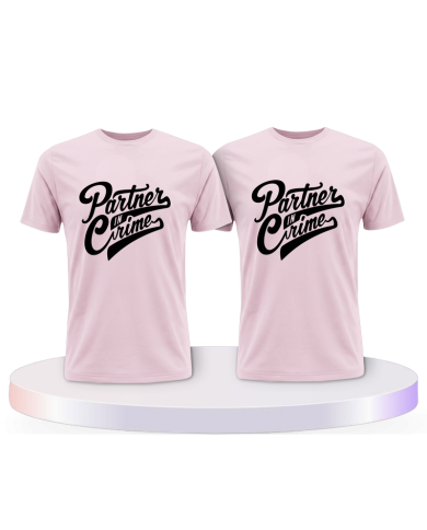 Partnerlook T-Shirts mit in Crime | Paarpulli
