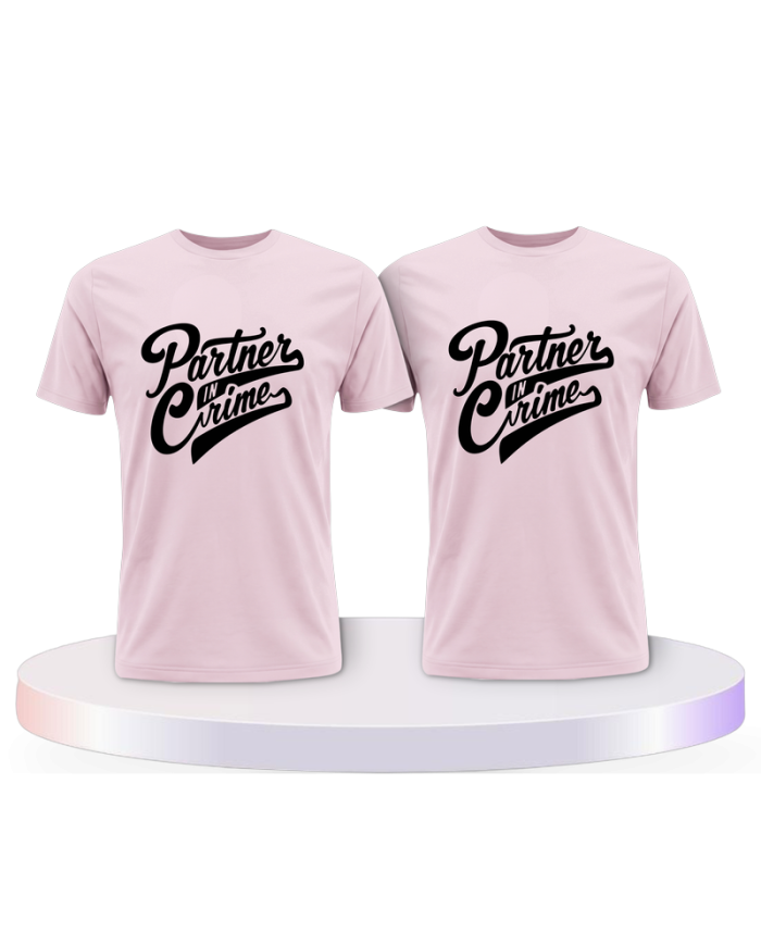 Partnerlook T-Shirts mit in Crime | Paarpulli