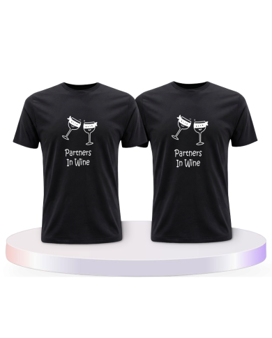 Gemeinsamer Look: in Wine T-Shirts | Paarpulli