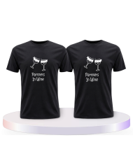 Gemeinsamer Look: in Wine T-Shirts | Paarpulli