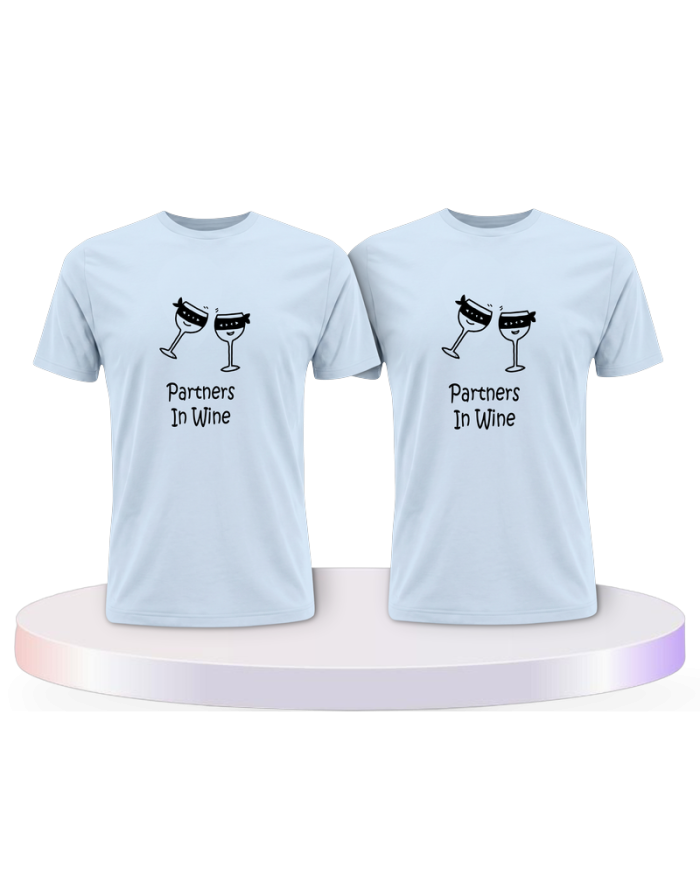 Gemeinsamer Look: in Wine T-Shirts | Paarpulli