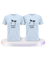 Gemeinsamer Look: in Wine T-Shirts | Paarpulli