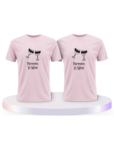 Gemeinsamer Look: in Wine T-Shirts | Paarpulli