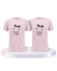 Gemeinsamer Look: in Wine T-Shirts | Paarpulli