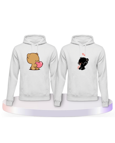 Milk and Mocha Pärchen Hoodies | Paarpulli