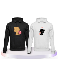 Milk and Mocha Pärchen Hoodies | Paarpulli