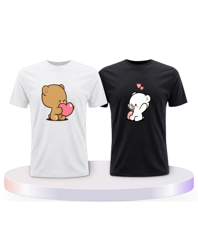 Milk and Mocha Couple T-Shirts kaufen | Paarpulli